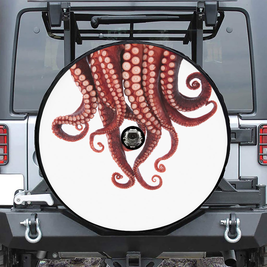 Octopus Tentacles Print Tire Cover With Camera Hole