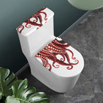 Octopus Tentacles Print Toilet Lid And Tank Cover Set