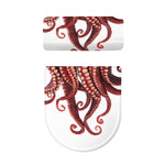 Octopus Tentacles Print Toilet Lid And Tank Cover Set