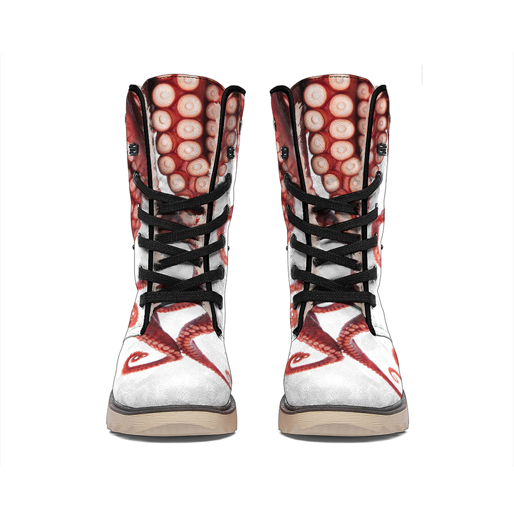 Octopus Tentacles Print Winter Boots
