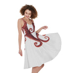 Octopus Tentacles Print Women's Sleeveless Dress