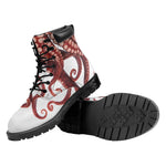 Octopus Tentacles Print Work Boots