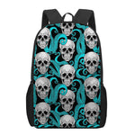 Octopus Tentacles Skull Pattern Print 17 Inch Backpack