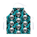 Octopus Tentacles Skull Pattern Print Adjustable Apron