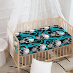 Octopus Tentacles Skull Pattern Print Baby Crib Sheet