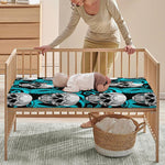 Octopus Tentacles Skull Pattern Print Baby Crib Sheet