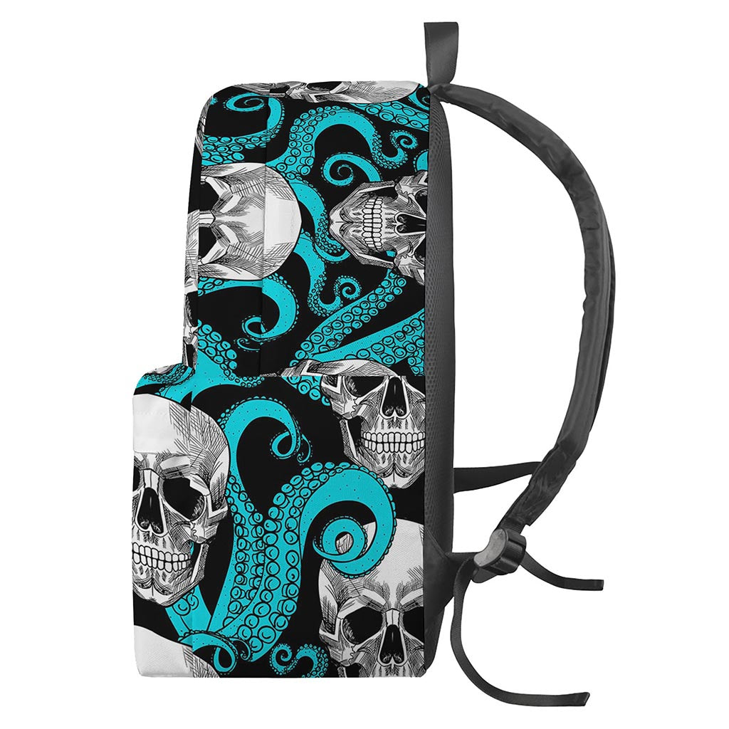 Octopus Tentacles Skull Pattern Print Backpack
