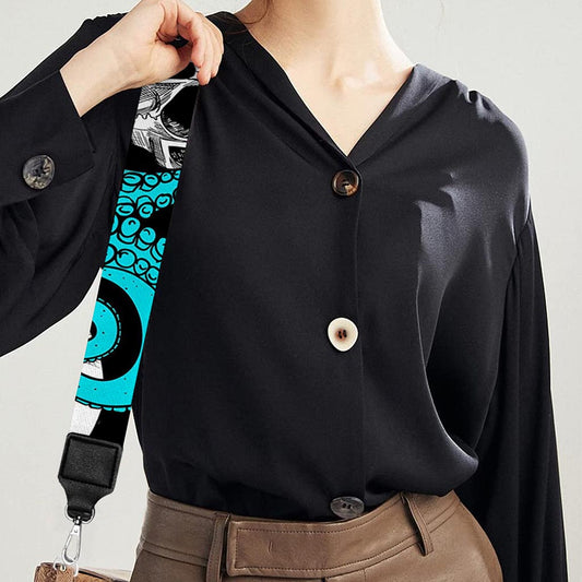 Octopus Tentacles Skull Pattern Print Bag Strap