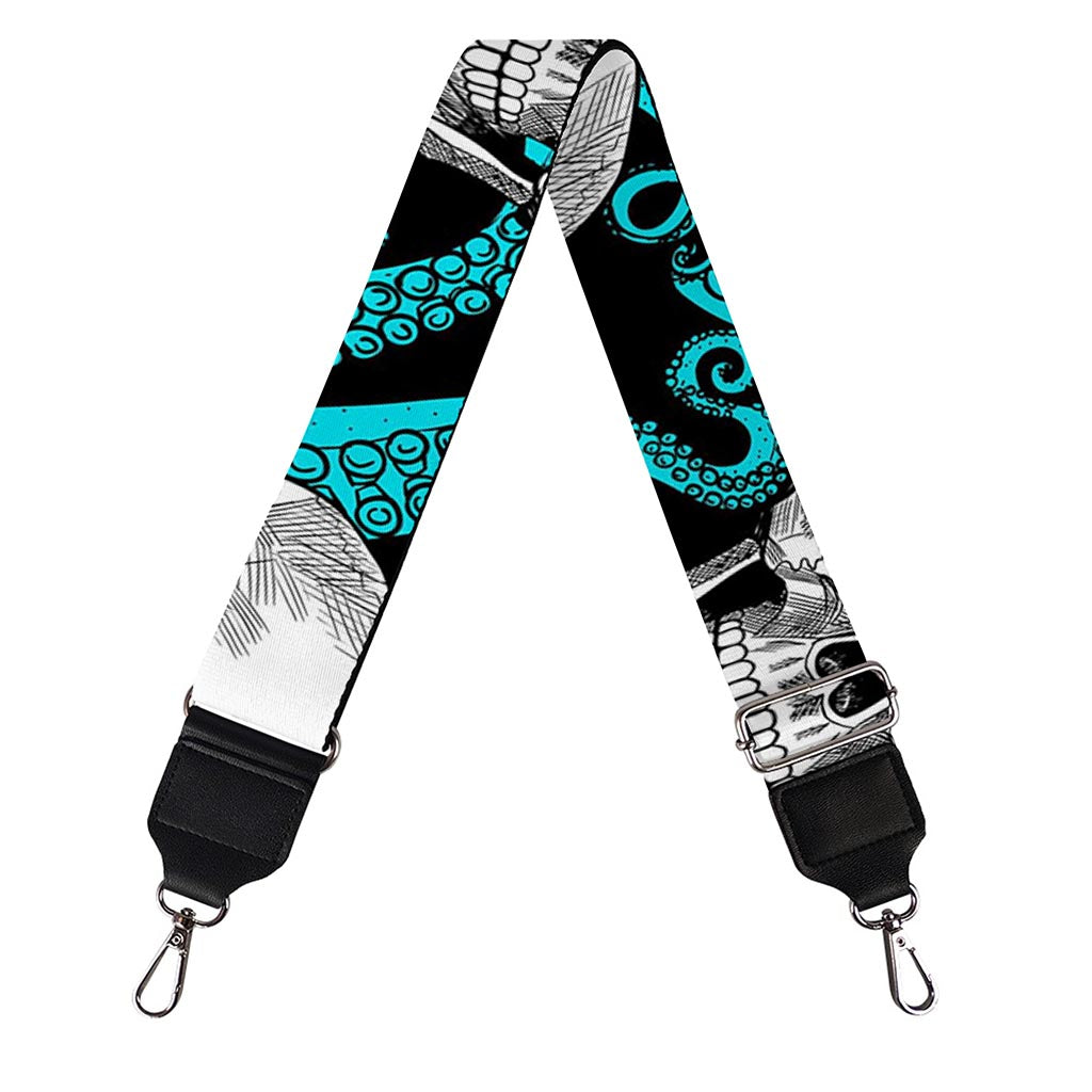 Octopus Tentacles Skull Pattern Print Bag Strap