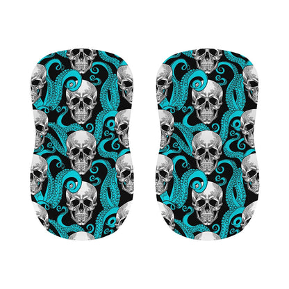 Octopus Tentacles Skull Pattern Print Bar Stool Covers
