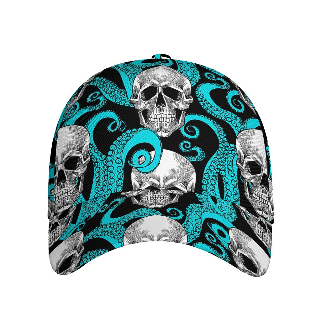 Octopus Tentacles Skull Pattern Print Baseball Cap