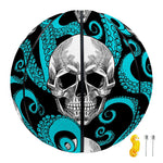 Octopus Tentacles Skull Pattern Print Basketball