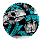 Octopus Tentacles Skull Pattern Print Basketball