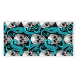 Octopus Tentacles Skull Pattern Print Beach Towel