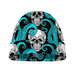 Octopus Tentacles Skull Pattern Print Beanie