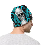 Octopus Tentacles Skull Pattern Print Beanie