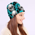 Octopus Tentacles Skull Pattern Print Beanie