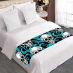 Octopus Tentacles Skull Pattern Print Bed Runner