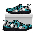 Octopus Tentacles Skull Pattern Print Black Running Shoes