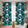 Octopus Tentacles Skull Pattern Print Blackout Pencil Pleat Curtains