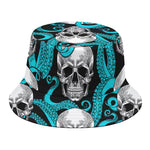 Octopus Tentacles Skull Pattern Print Bucket Hat