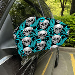 Octopus Tentacles Skull Pattern Print Car Side Mirror Covers