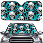 Octopus Tentacles Skull Pattern Print Car Windshield Sun Shade