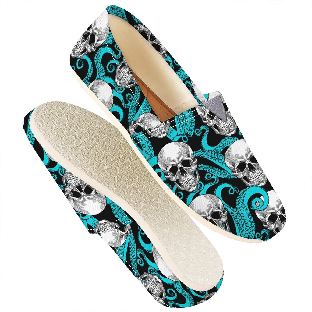 Octopus Tentacles Skull Pattern Print Casual Shoes