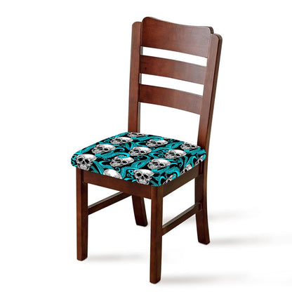 Octopus Tentacles Skull Pattern Print Chair Cushion Cover