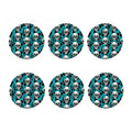 Octopus Tentacles Skull Pattern Print Coaster Set