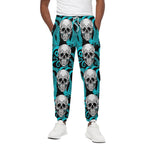 Octopus Tentacles Skull Pattern Print Cotton Pants