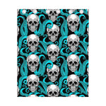 Octopus Tentacles Skull Pattern Print Curtain