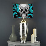 Octopus Tentacles Skull Pattern Print Drum Lamp Shade