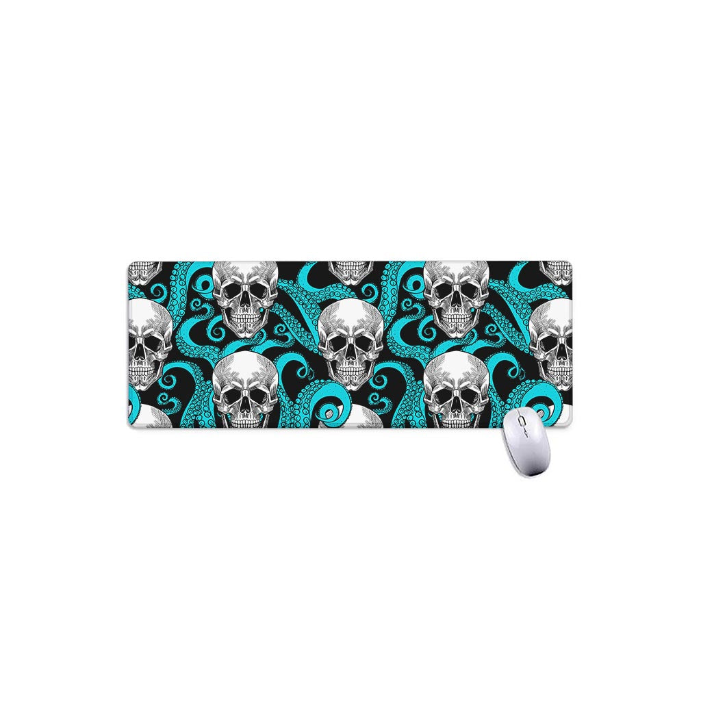 Octopus Tentacles Skull Pattern Print Extended Mouse Pad