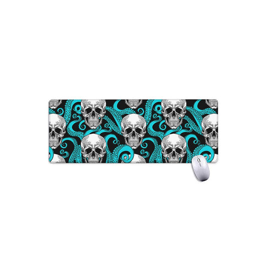 Octopus Tentacles Skull Pattern Print Extended Mouse Pad