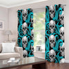 Octopus Tentacles Skull Pattern Print Extra Wide Grommet Curtains