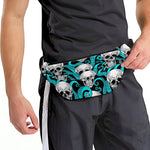 Octopus Tentacles Skull Pattern Print Fanny Pack
