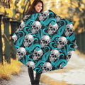 Octopus Tentacles Skull Pattern Print Foldable Umbrella