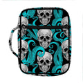 Octopus Tentacles Skull Pattern Print Front Pocket Bible Bag