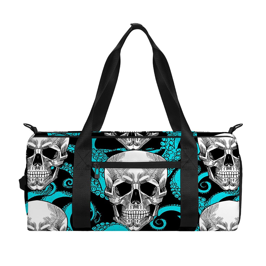Octopus Tentacles Skull Pattern Print Gym Bag