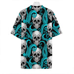 Octopus Tentacles Skull Pattern Print Hawaiian Shirt