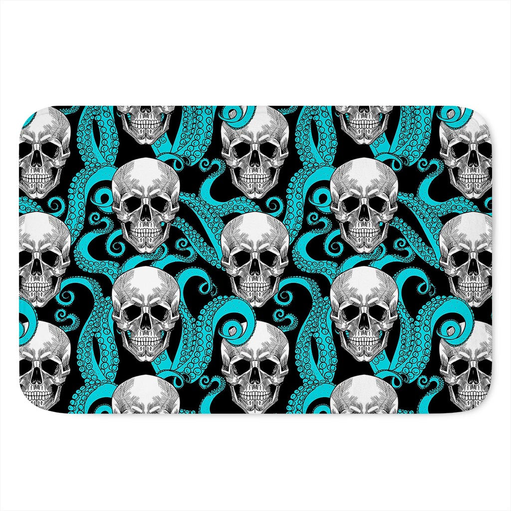 Octopus Tentacles Skull Pattern Print Indoor Door Mat