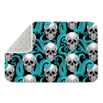 Octopus Tentacles Skull Pattern Print Indoor Door Mat