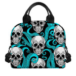 Octopus Tentacles Skull Pattern Print Insulated Lunch Bag