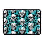 Octopus Tentacles Skull Pattern Print Kitchen Mat