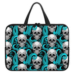 Octopus Tentacles Skull Pattern Print Laptop Sleeve With Handle