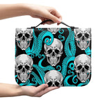 Octopus Tentacles Skull Pattern Print Leather Bible Cover