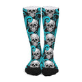 Octopus Tentacles Skull Pattern Print Long Socks