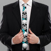 Octopus Tentacles Skull Pattern Print Necktie