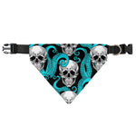 Octopus Tentacles Skull Pattern Print Over The Collar Dog Bandana